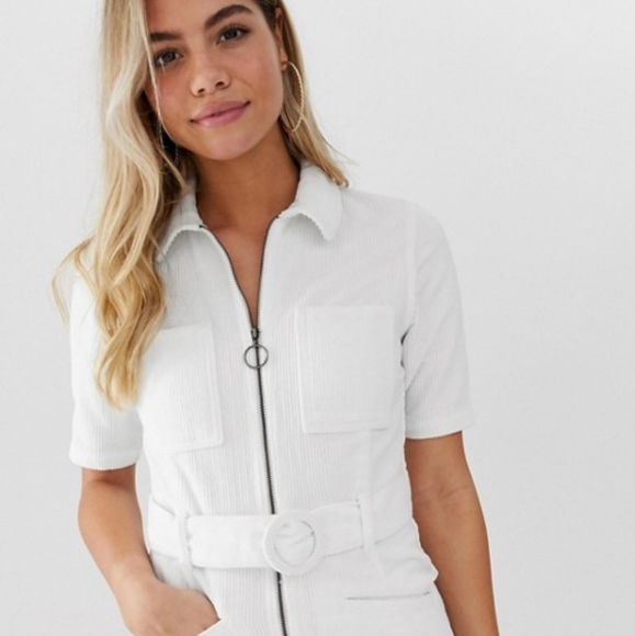 Cord Mini Dress with Belt - Picture 4 of 5